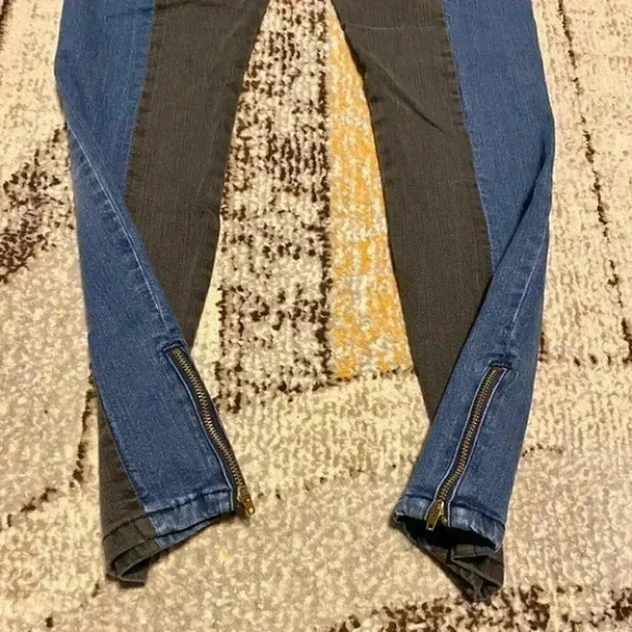 Cello Vintage Wash Two Tone Cargo Skinny Jeans - Picture 9 of 11